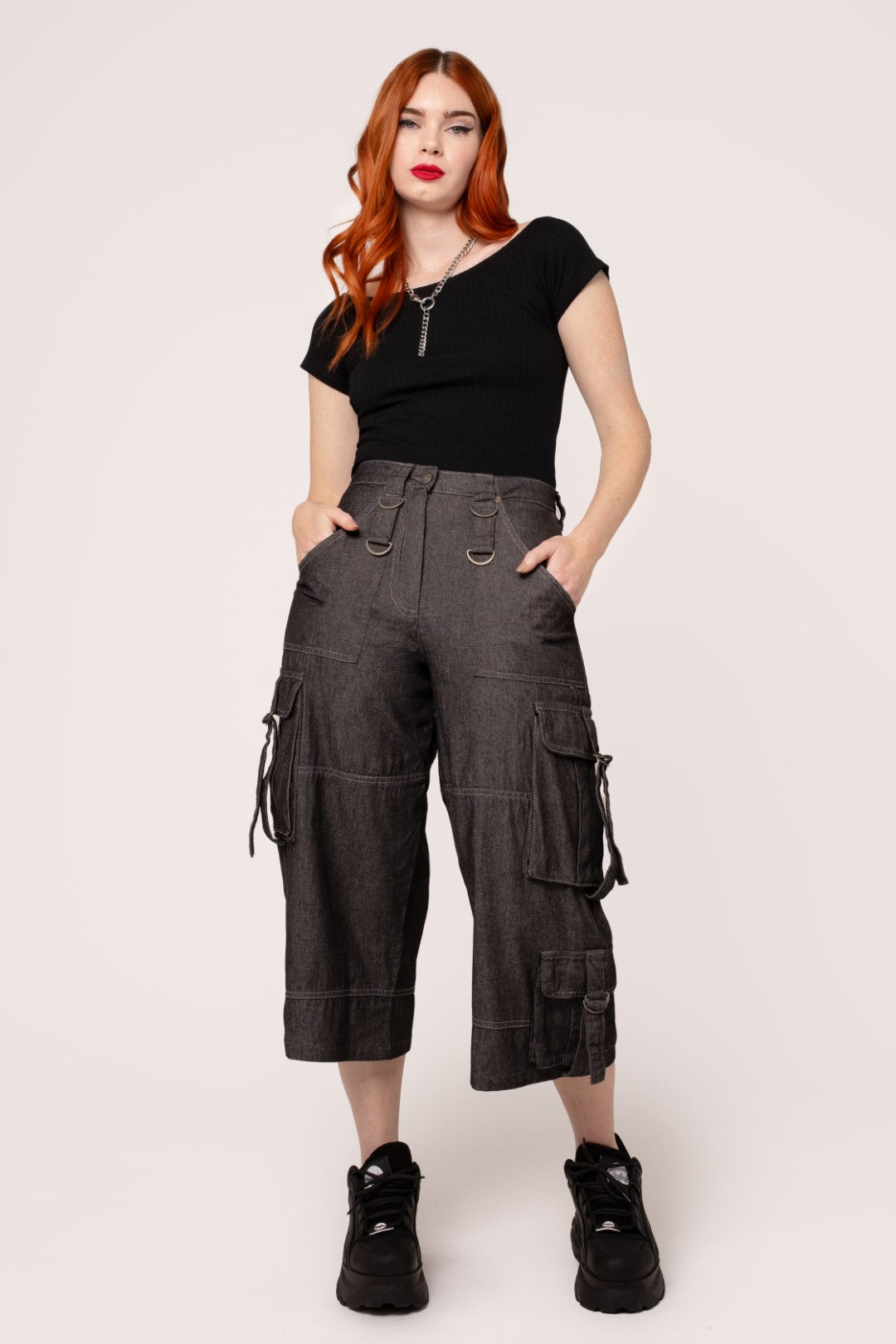 Ash Cropped Jeans
